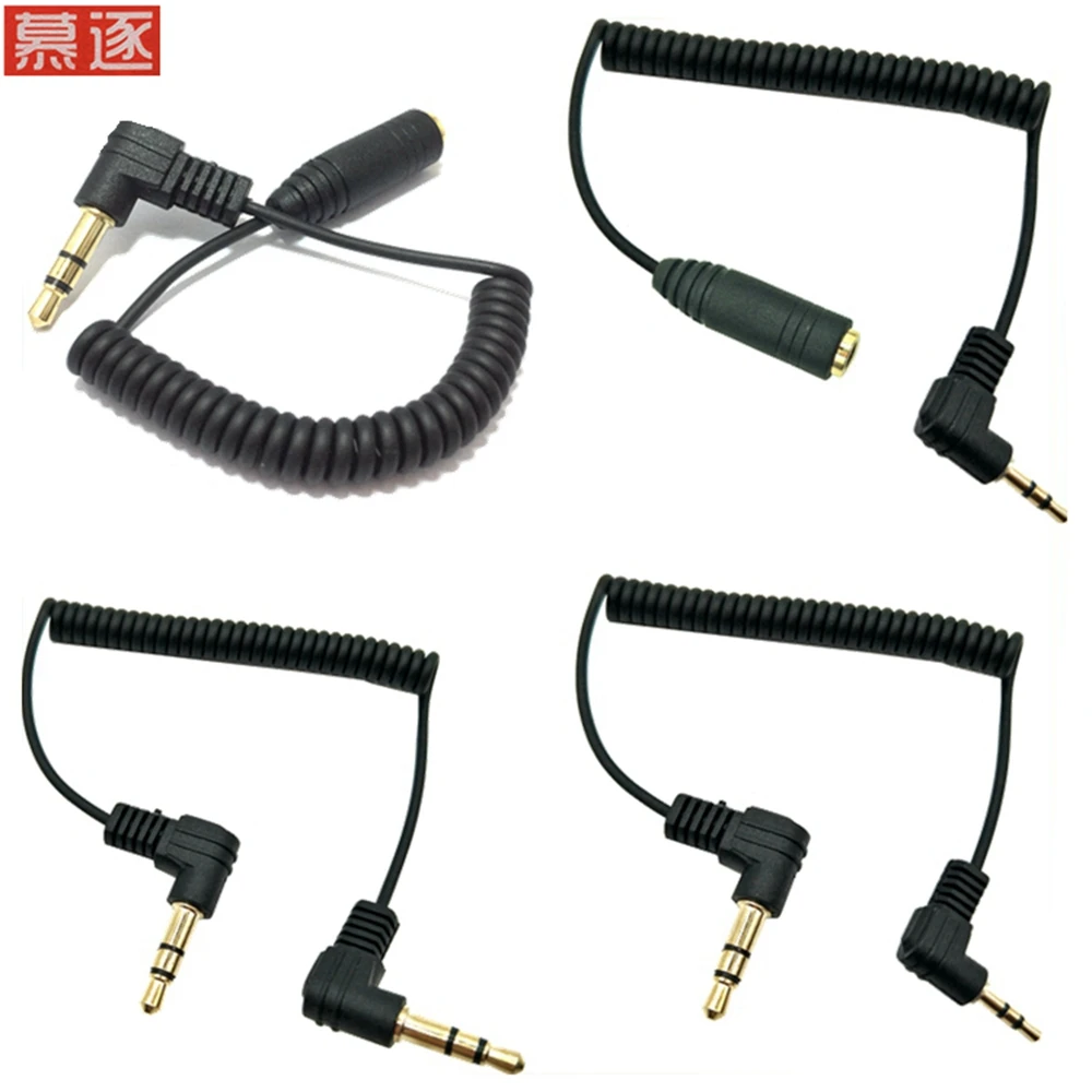 3 Pole stereo 2.5mm Male to 3.5 mm Female Jack 90 Right Angled Male To Female Audio Adaptor Cable Cord