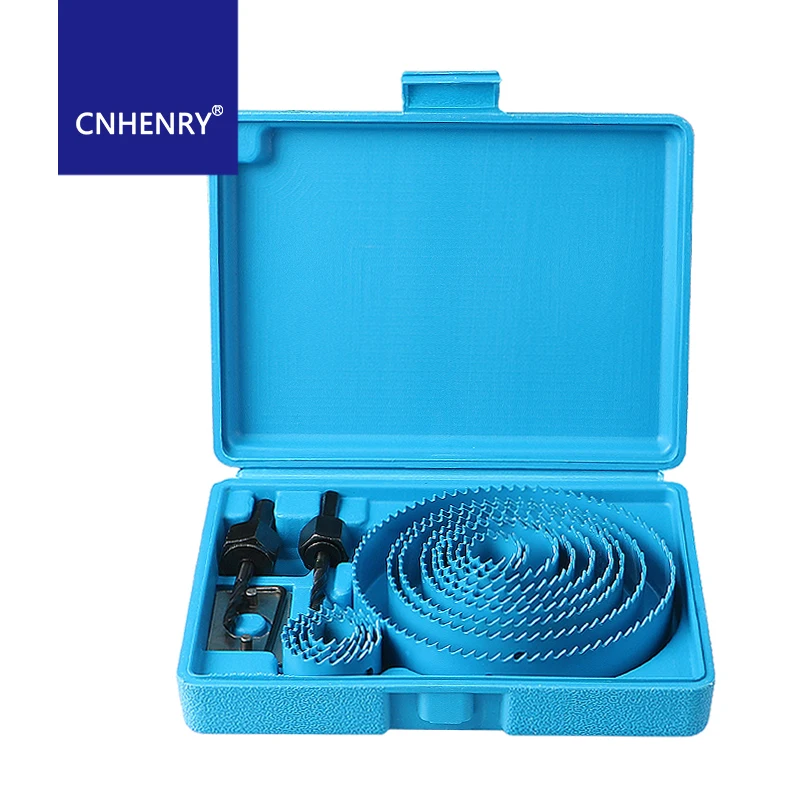 Kit di punte da trapano per sega a tazza Set da taglio Utensile da perforazione Taglierina per legno e metallo 19mm-127mm Mandrini per la lavorazione del legno Seghe Punte da trapano per legno PVC