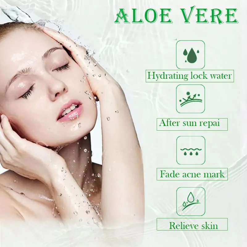 LAIKOU – crème pour le visage à l'aloe Vera naturelle, Gel hydratant pour le traitement de l'acné, pour réparer la peau, produits de beauté naturels, soins de la peau, 100ml