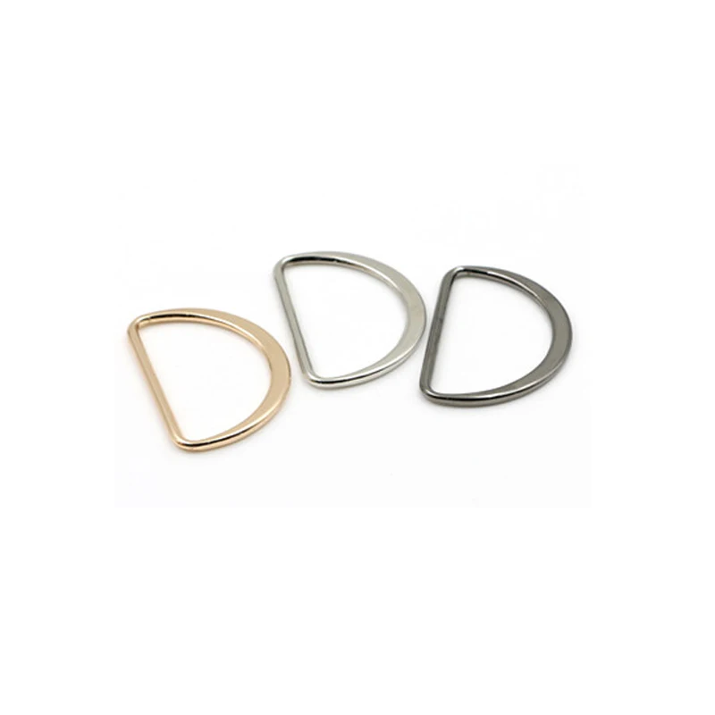 30pcs/lot 20mm/30mm/40mm/50mm/60mm silver black bronze gold type D ring Connection alloy metal shoes bags Buckles DIY Accessory