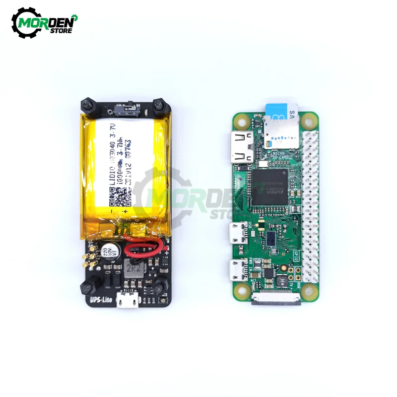 UPS Lite V1.2 UPS Power HAT Board With 1000mAh Polymer Lithium Battery Electricity Detection for Raspberry Pi Zero