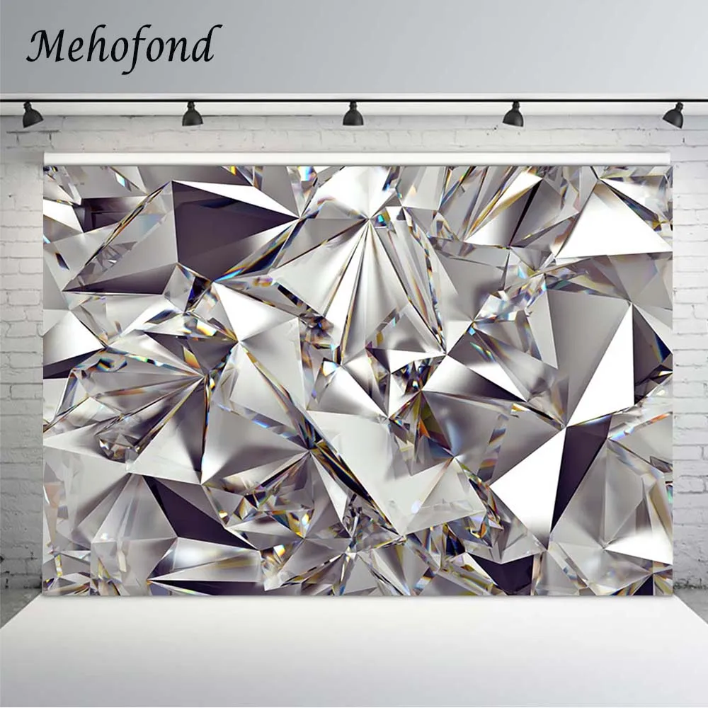 

Mehofond Photography Background Silver Sequins Diamond Fashion Light Metal Props Backdrop For Photo Studio Photozone Photophone