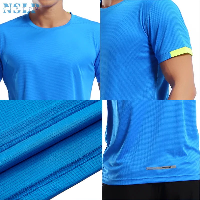 Schnell trocknend T-shirt Sommer Männer/Frauen Atmungsaktive Sport-Tops Haut-freundlich und Komfortabel Individuell Bedruckte Gesticktes LOGO NSLP