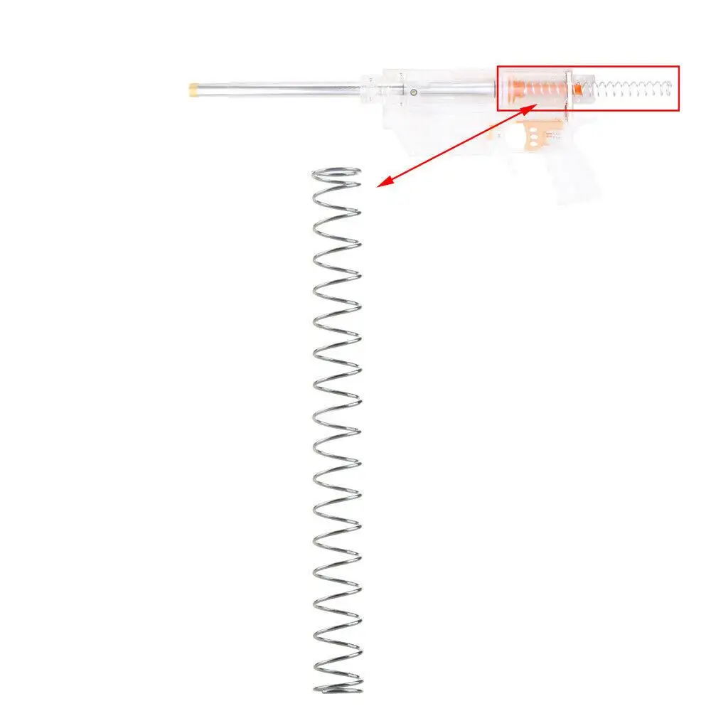 Worker Mod 20N/25N/28N Spring Upgrade Silver Metal for Nerf Retaliator/Prophecy-R Toy