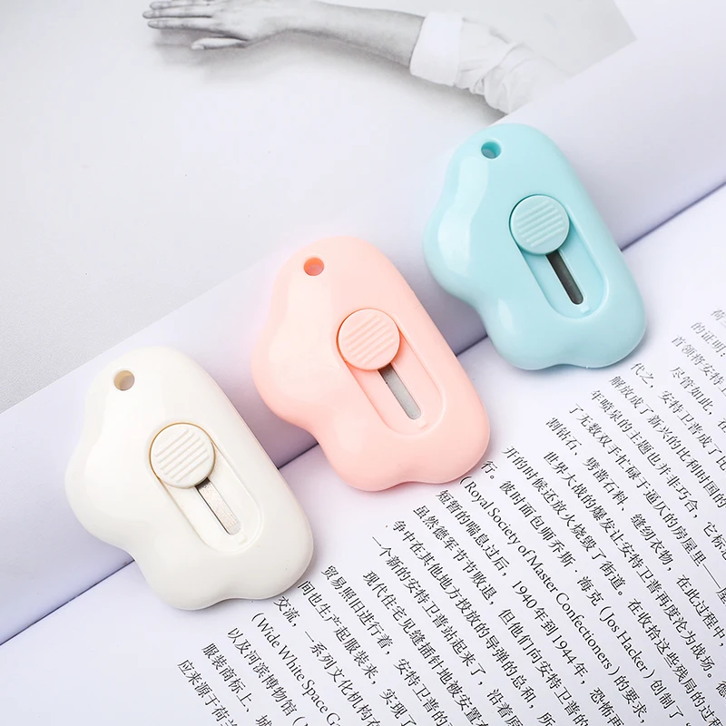 Cute Mini Small Pocket Sized Craft Wrapping Box Paper Envelope Cutter Utility Knife Letter Opener Student Art Supplies