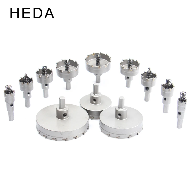 TCT Small Alloy Hole Saw Bit for Carbon Steel Stainless Steel Aluminum Plate Metal 14-100mm Tungsten Carbide Tipped Drill Bit