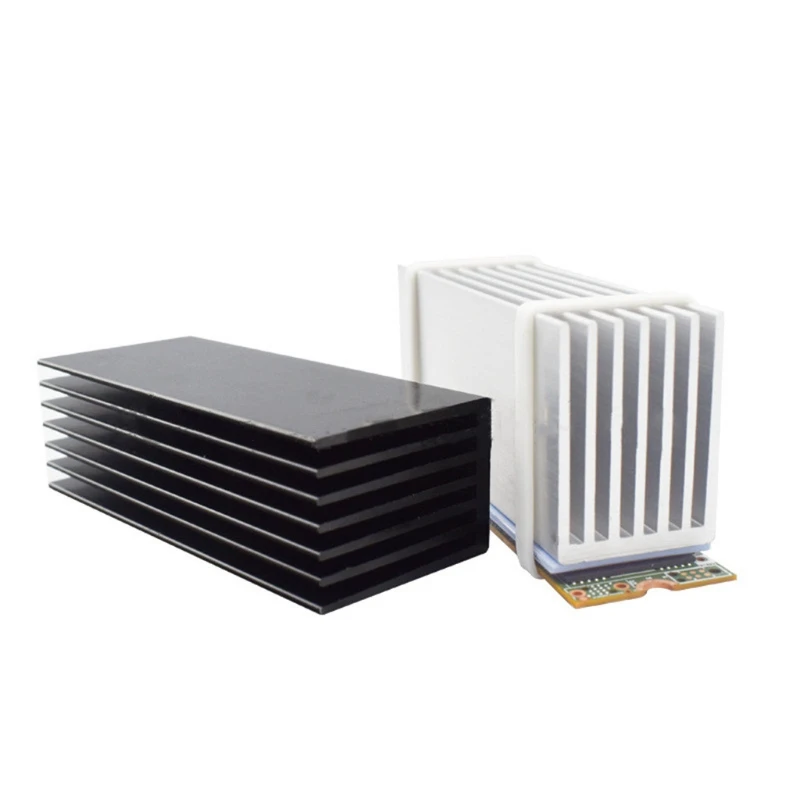 Aluminiowy Radiator chłodzenie termiczne chłodzenie chłodnicy Pad dla NVME M.2 NG-FF SSD półprzewodnikowy dysk twardy 70x22x30mm