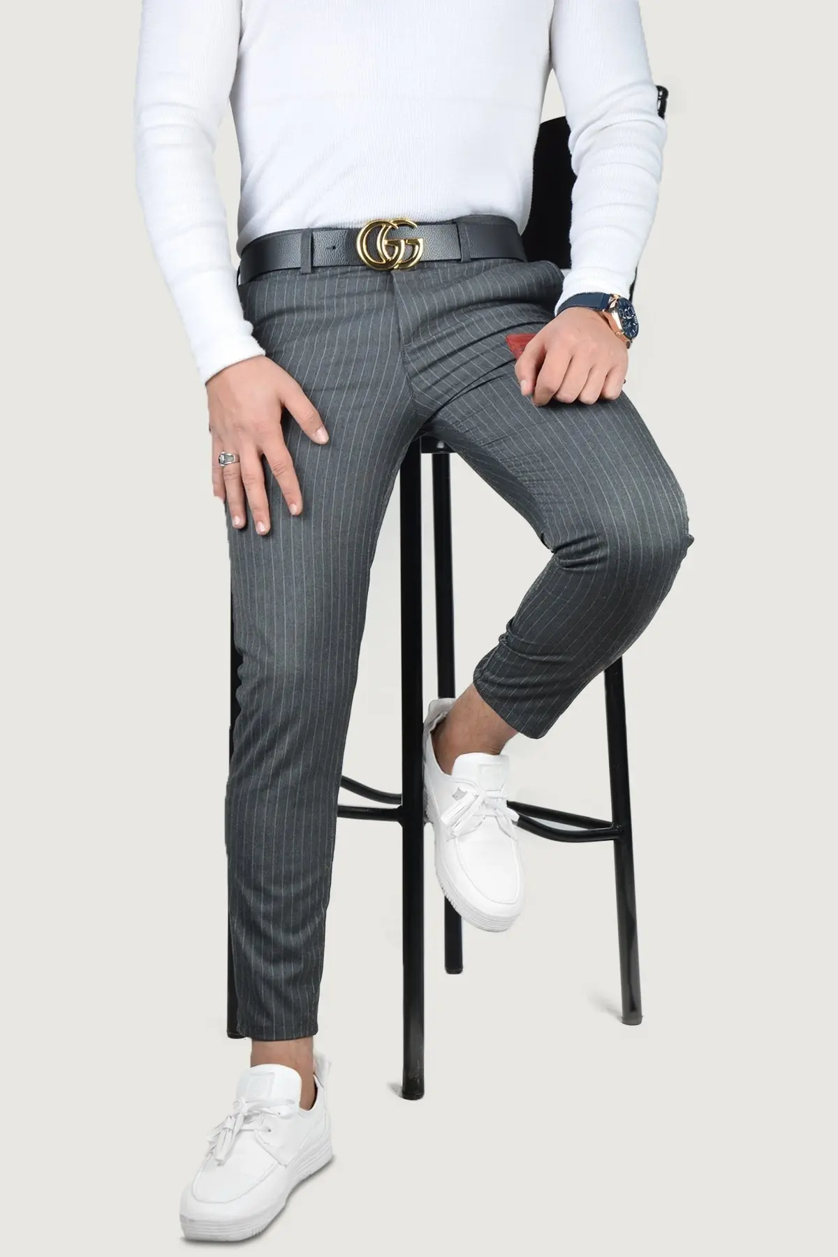 Men's Clothing Overalls Pants Trousers Slim Fit Linen For Office & Work Flexible Comfortable Tight-Fitting Stylish Smart Casual