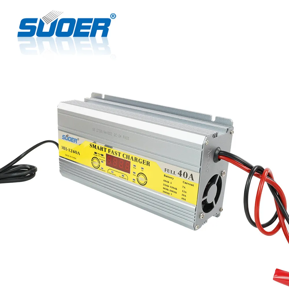 Suoer【 Battery charger 】LCD display charger Fully Auto Digital battery Charger (MH-1240A)