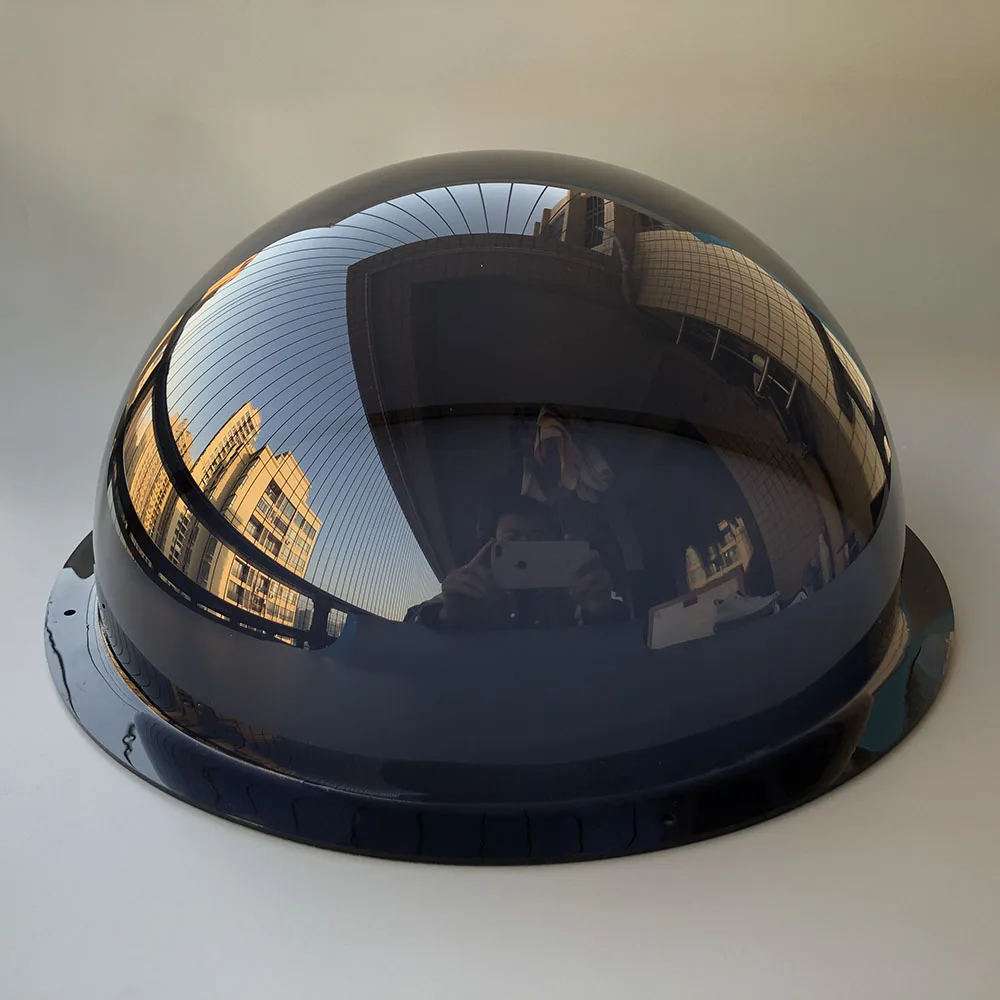 11.6 Inch Big Size Outdoor Waterproof SMOKE Acrylic Plexi Glass Round Cover Surveillance CCTV Camera Dome Protector Housing Case