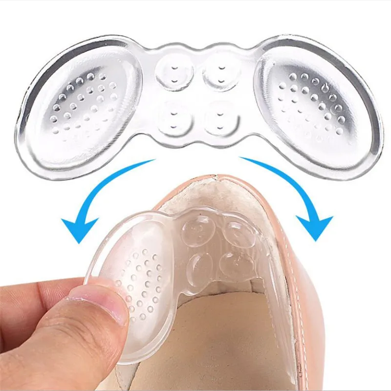 Silicone Women Insoles for Shoes High Heels Butterfly Adjust Size Heel Liner Grips Protector Sticker Pain Relief Insert Cushion