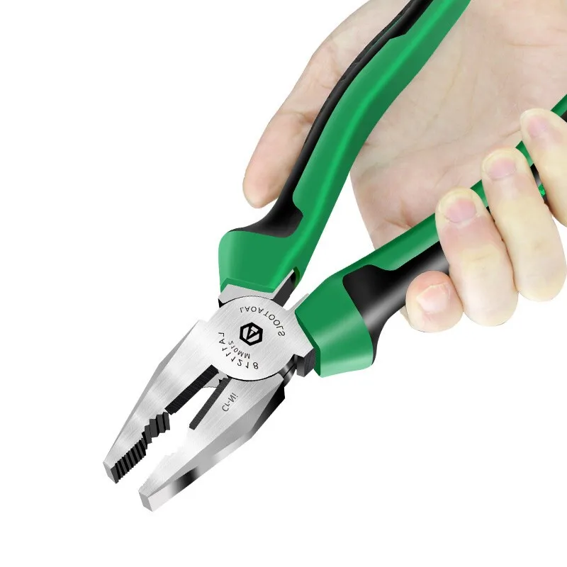 LAOA Industrial- Grade Combination Pliers Cr-Ni  Long Life 6 Inch  Prince Pliers Portable Wire Cutter Stripper Hand Tools