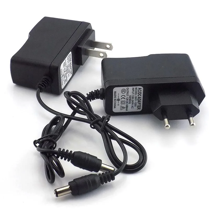 AC to 100-240V DC 12V 0.5A 500mA Camera Power Adapter Supply Charger Charging adapter for LED Strip Light 5.5mmx2.1mm L19