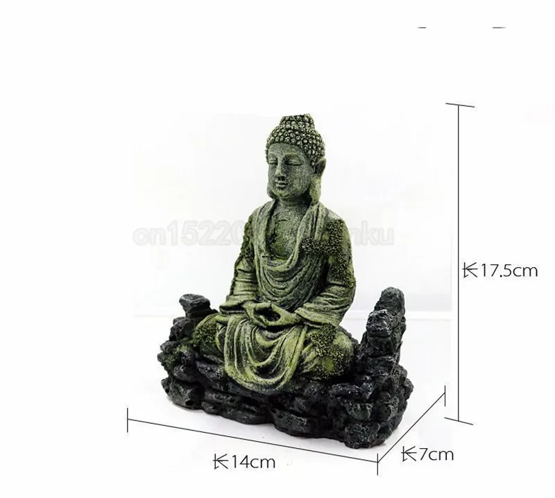 2 Style Fish Tank Aquarium Decor Ancient Buddha Lighthouse Statue for Fish Tank Aquarium Ornament Aquarium Accessories