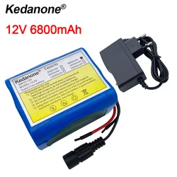 12V 6800 mah bateria 18650 6.8 Ah akumulatory litowo-jonowe z BMS akumulatory litowe płyta ochronna + ładowarka 12.6V