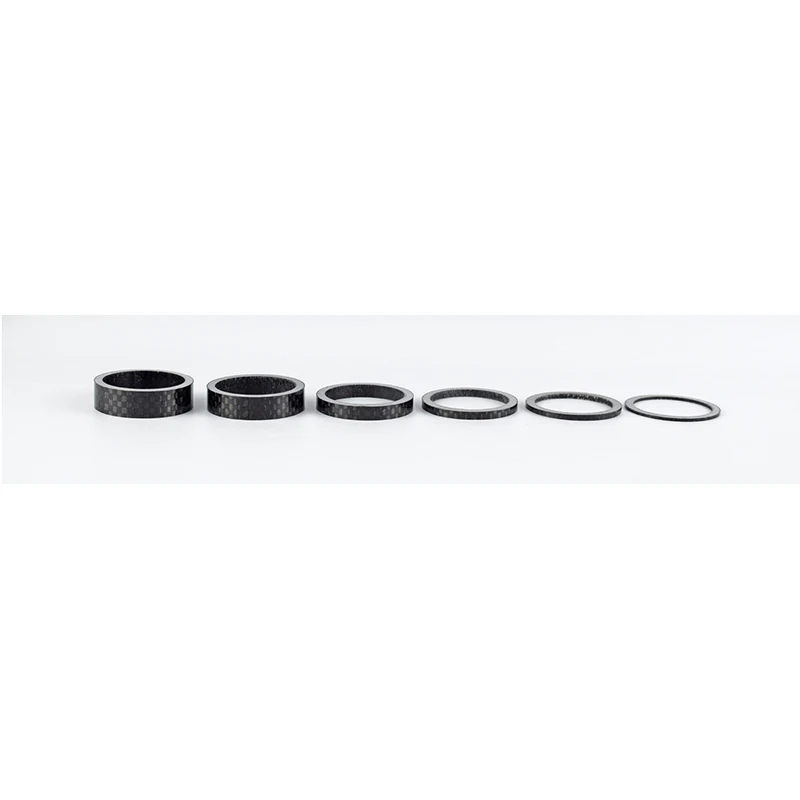 1pc Carbon Fiber Washer Bicycle Stem Spacer Kit To Fix The Bicycle MTB Accessories 1mm 3mm 5mm 8mm 10mm 15mm 20mm 30mm 40mm 50mm
