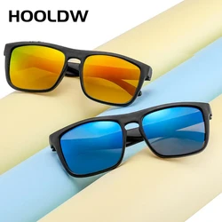 HOOLDW Kids Sunglasses Square Polarized Children Sun Glasses Fashion Girls Boys Glasses UV400 Baby Shades Eyewear Oculos de sol