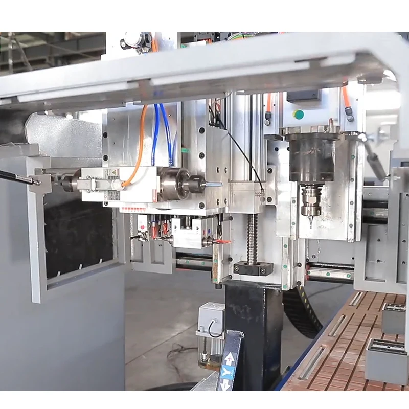 china auto tool change atc cnc router 1325 1530 9kw woodworking kitchen cabinet door making machine with drilling saw