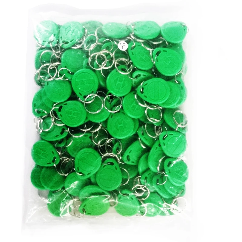 KinJoin 100Pcs/lot 125khz RFID EM4100 TK4100 Key Fobs Token Tags Keyfobs Keychain ID Card Read Only Access Control RFID Card