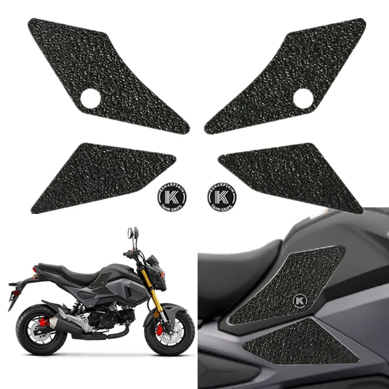 

Motorcycle Tank Grip Fuel Decal Sticker Left Right Tank Traction Pad Side Knee Grip Protector Stickers For MSX 125 GROM msx125