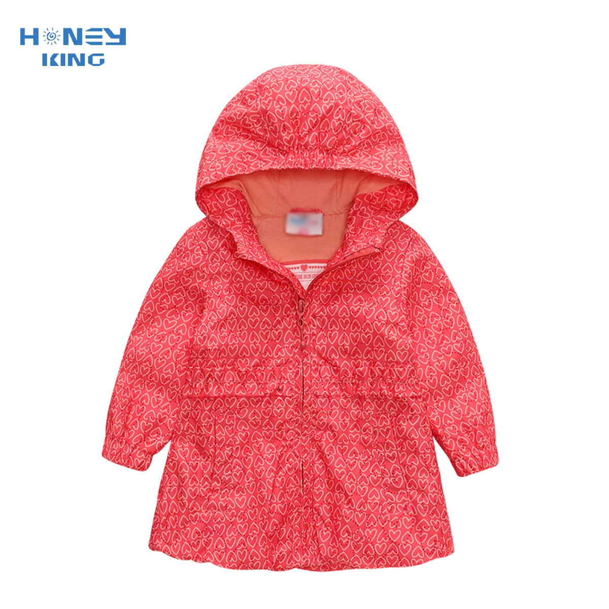 HONEYKING Baby Clothes Childrens' Jackets Girls Hooded Windbreaker Coat For Girl Infant Waterproof Hoodies Jackets For Girls