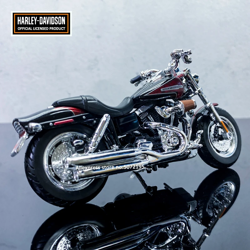 Maisto NEW 1:18 HARLEY-DAVIDSON 2009 FXDFSE CVO Alloy Diecast Motorcycle Model Workable Toy For Children Gifts Toy Collection