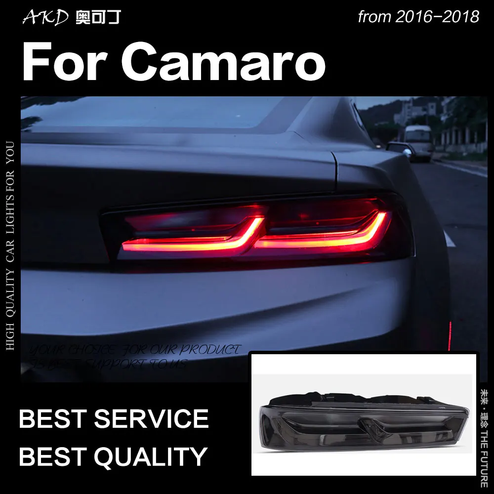

Автомобильный Стайлинг для Chevrolet Camaro, задний фонарь s 2016up, динамический сигнал, задний фонарь, светодиодный задний фонарь DRL, стоп-сигнал, задний фонарь, автомобильные аксессуары
