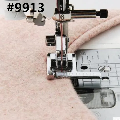 Piedino #9907-6 7YJ26-2 della parte della macchina per cucire domestica di allungamento del tessuto della fascia elastica calda del cavo