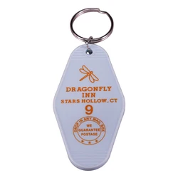 Dragonfly Inn Keytag Inspired by Gilmore Girls TV Show Back text 