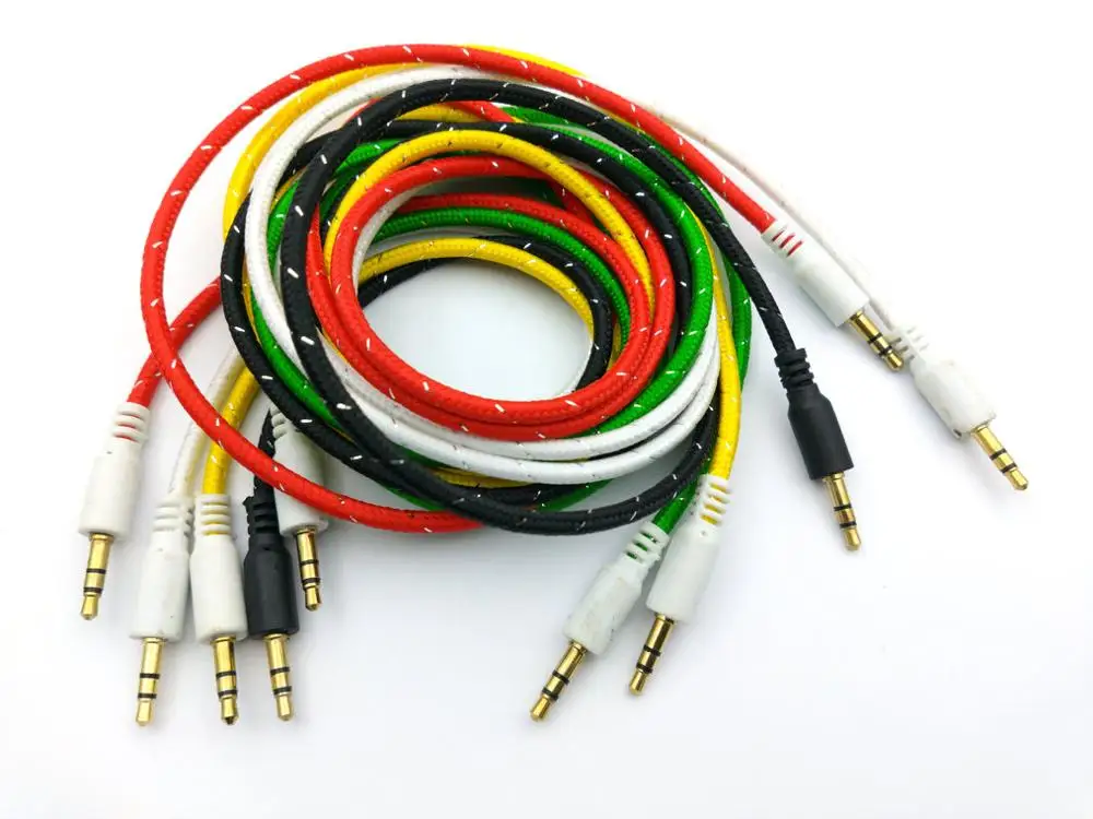 1 pieza 1M 3,5mm estéreo macho a estéreo macho Mini Jack conector de Audio