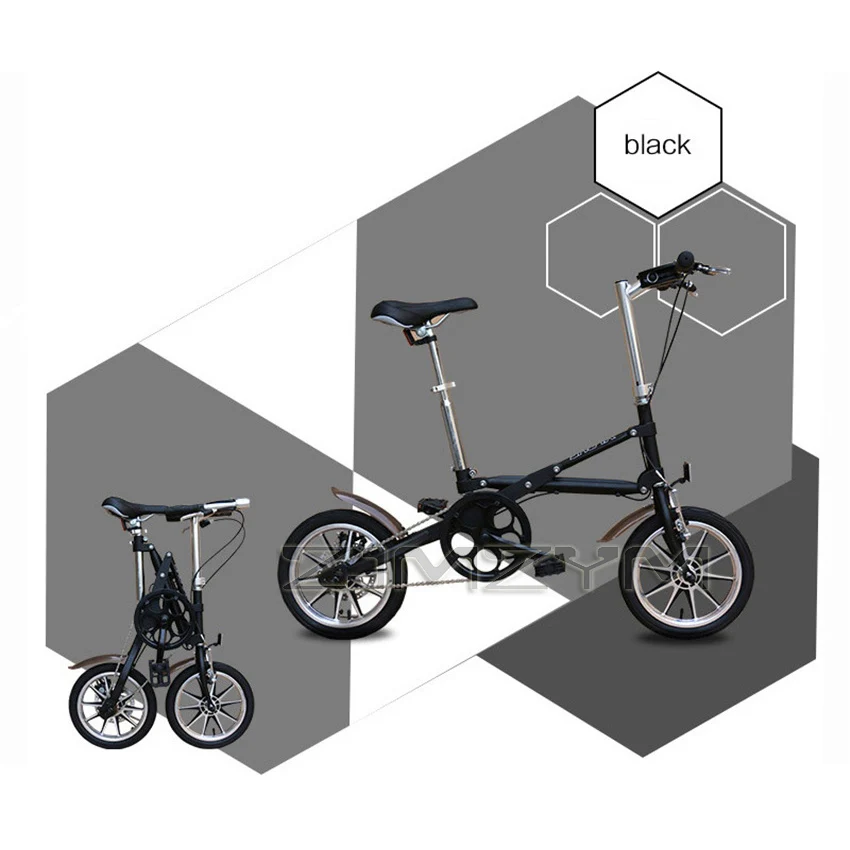 14inch folding bicycle Aluminum Variable speed and single-speed bike A light folding bicycle that can be pushed around at will