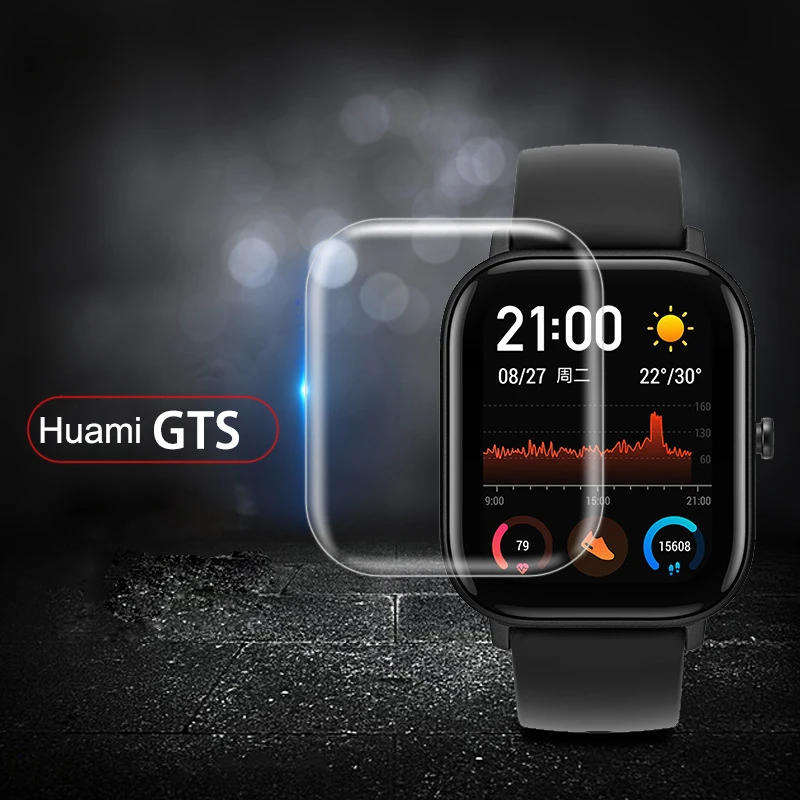 5 шт. Защитная пленка для экрана для смарт-часов Xiaomi Huami Amazfit GTS мягкая защитная пленка для экрана из ТПУ HD TSLM1