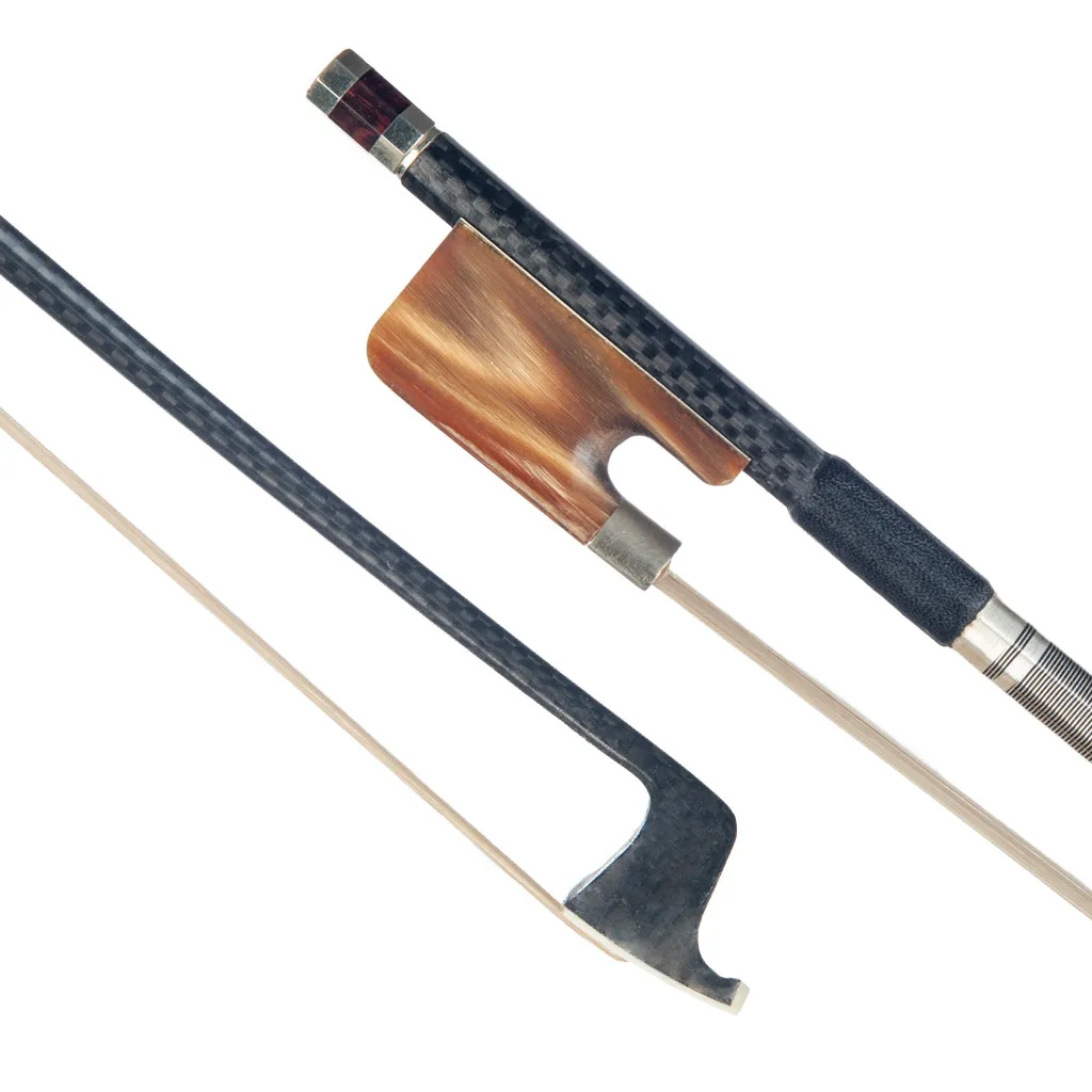 

Advanced Carbon Fiber 16'' Viola Bow Grid Stick AAA Grade Horsehair W/ Ox Horn Frog Fast Response