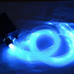 50pcs~500pcs 0.75mm(D) PMMA Plastic fiber optic cable 4M(L) f/LED light Driver Star Ceiling DIY Sky Starry Lighting-End glow