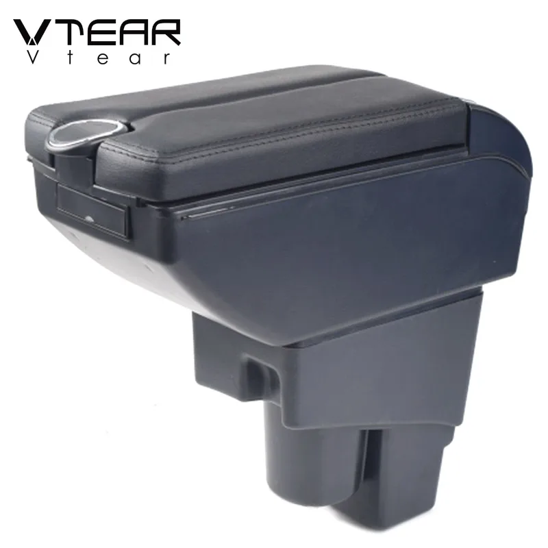 Vtear For Honda Fit Jazz gk5 armrest Interior Center Console Storage Box Arm Rest Car-Styling Decoration Accessories Parts 2020