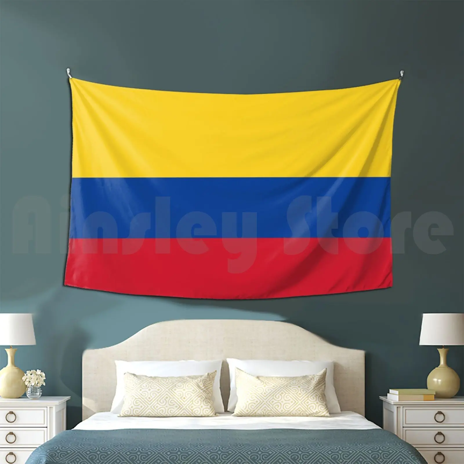 Colombian Flag Of Colombia Tapestry Living Room Bedroom Colombian Flag Colombia Colombian City Girls Colombian