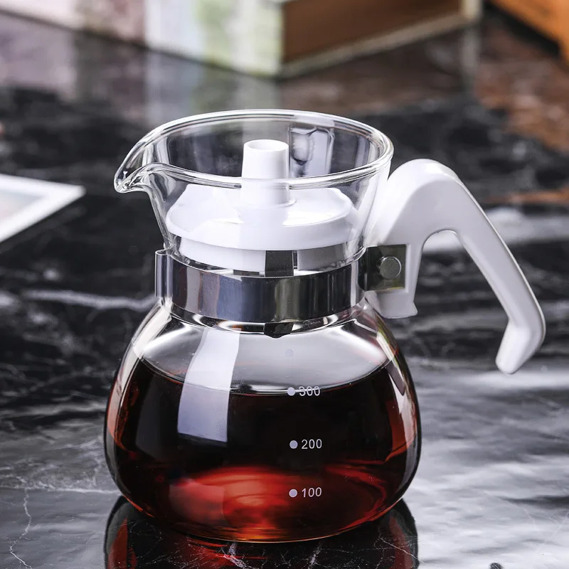 Hand Drip Glass Coffee Maker Pot, Pitcher, Hand Drip, Coffee Jug, Household Coffeeware, Heat-Resistant, Kettle, Filter Teapot