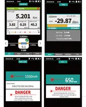 Mini OTDR Fiber Optic Reflectometer 9 Functions #3
