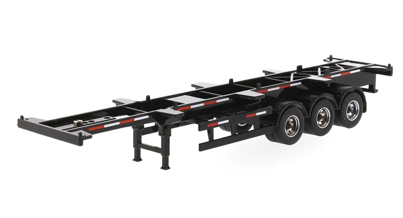 New DM 1/50 Scale 40\' Container Skeletal Trailer In Black Trailer Only By Diecast Masters 91024 for Collection