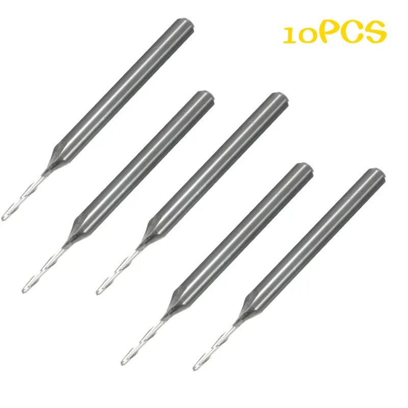 10pcs/lot 3.175*1.0*4MM Two Flutes Tungsten End Mill Bits, Advanced Chipboard Carbide Millinging Cutter