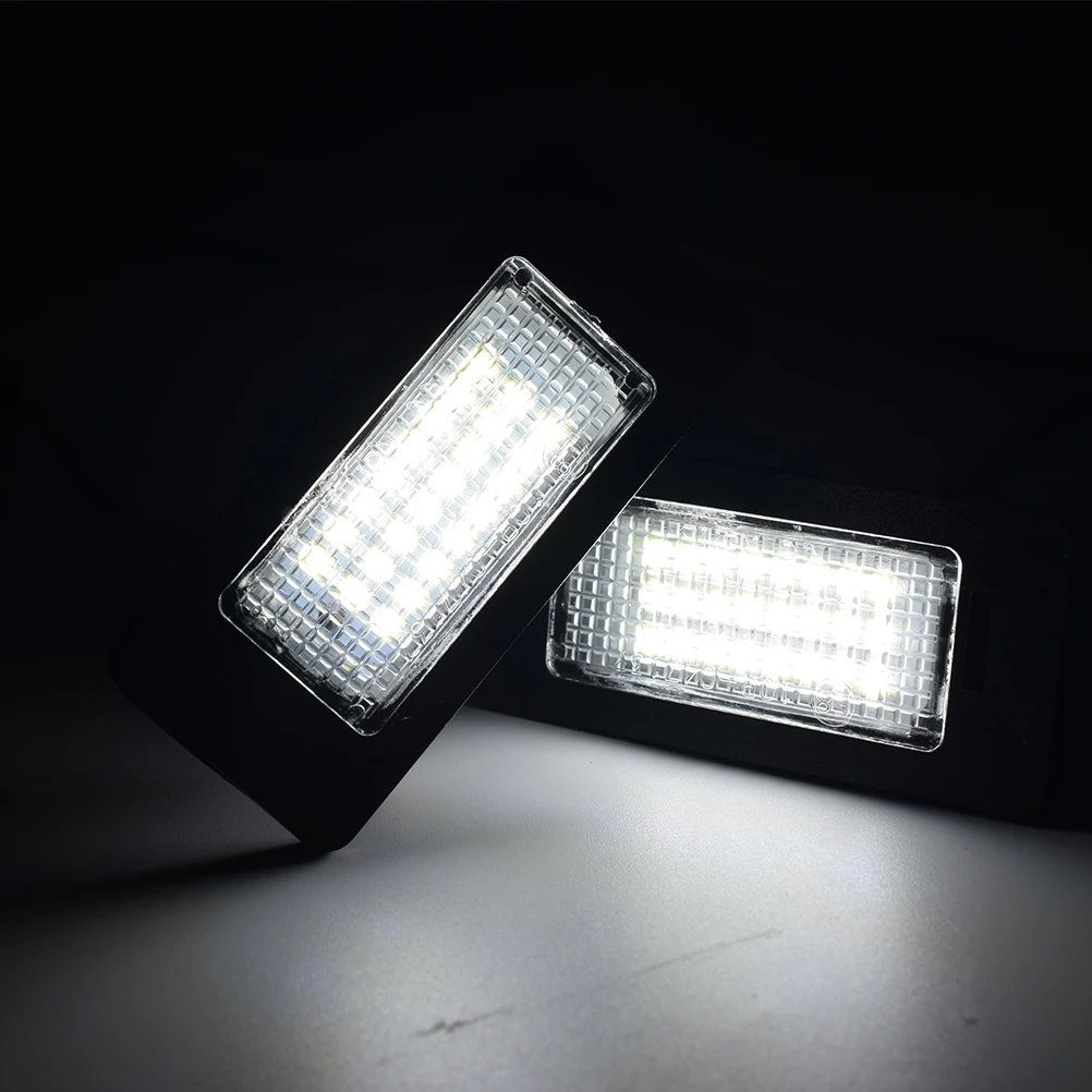 2 PCS License Plate Light Led Number Plate Holder Lamp No Error for Audi A1 A4 B8 A5 S5 A6 S6 A7 Q5 TT TTS 2D For VW Golf Jetta