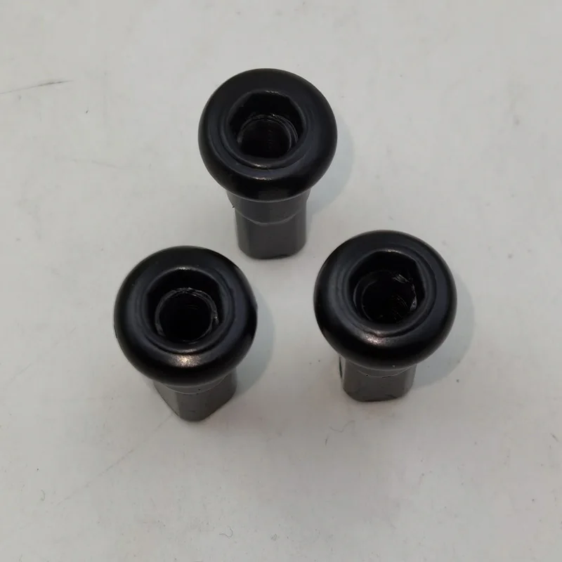 Black Color 9 Gauge Diameter 3.5 mm Motorcycle Spoke's Nipples Material 304 Stainless Steel  9K Motocross Spoke's Nuts 22mm