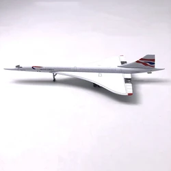 Diecast 1:400 Supersonic Aircraft Concorde Simulation Alloy Model Desktop Display Aviation Gifts Collectibles Souvenirs