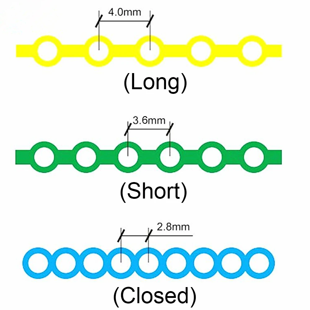 Dental Tool Orthodontic Elastic Clear Ultra Power Chain Rubber Band 3 Types Dental Orthodontics Materials High Strength Rubber