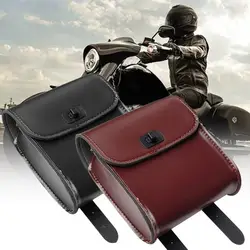 Sacoche de dégager étanche en cuir PU pour moto, rangement de bagages multifonctionnel, barre de guidon avant, accessoires de sacoche de face