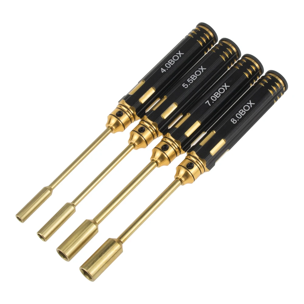 1set 4/5.5/7/8mm Hex Driver Set Multi-Function Hexagon Head Socket Screwdriver RC Tools for FPV Drone Model Car Repair