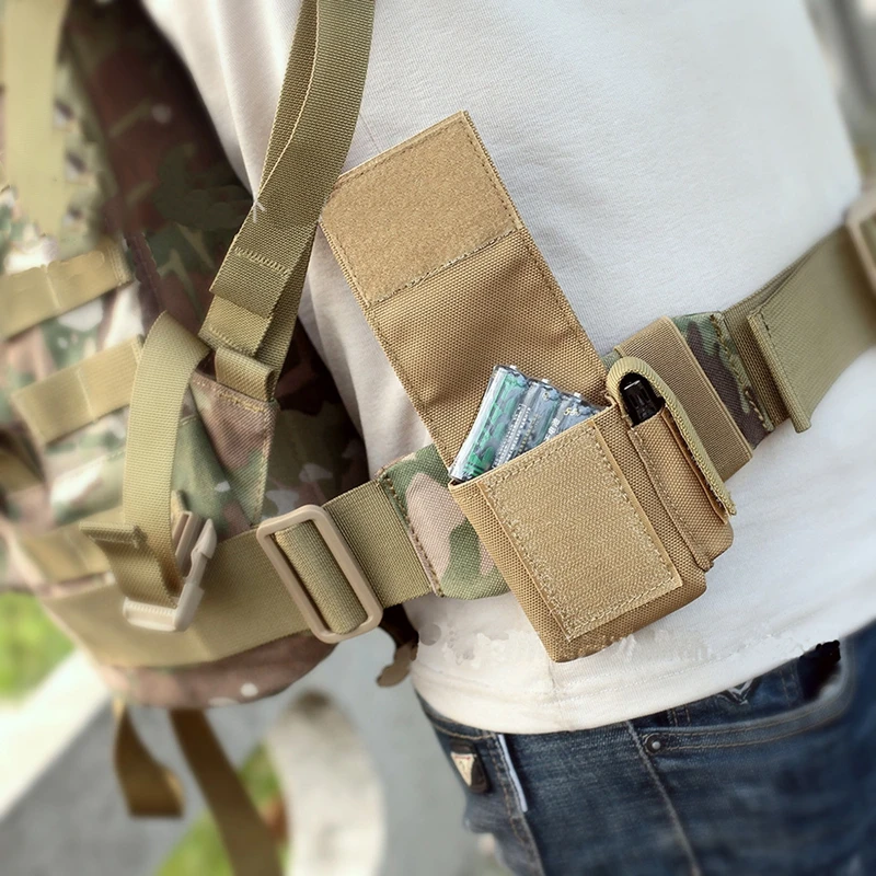 Tactical Molle Waist Pack Cigarette Pouch Outdoor 9mm Magazine Pouch Mini Utility Tool EDC Bag Hunting Accessories