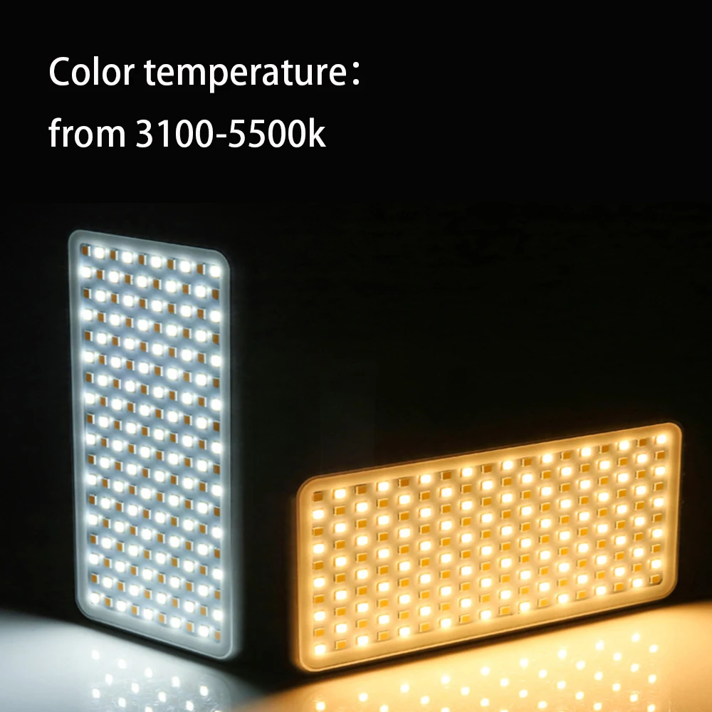 180 Bi Màu 3100K-5500K Video Mini LED Di Động Lấp Đầy Ánh Sáng Được Xây Dựng Trong Pin dành Cho Máy Ảnh Điện Thoại Chụp Hình Studio