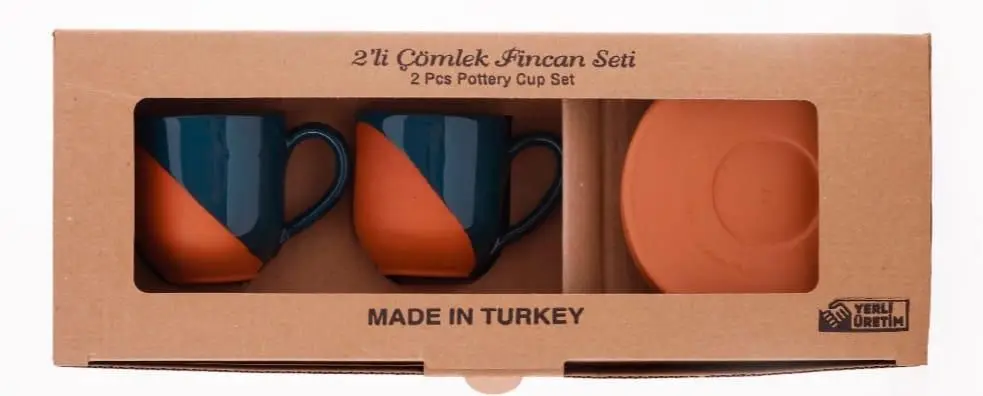 DOLBOVI SOFTY POTTERY 2'Lİ coffee FİNCAN KIT mug кружка coffee cup cup