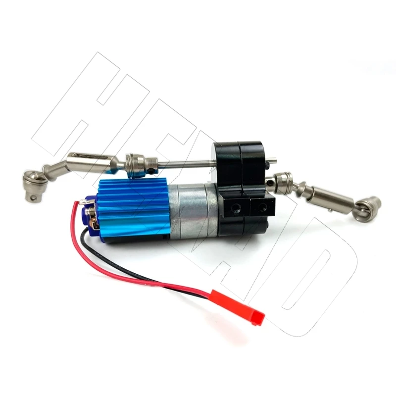 Metal Transmission Gearbox 370 Motor with Drive Shaft Upgrade Accessories for WPL C14 C24 B24 B36 MN D90 MS RC Car